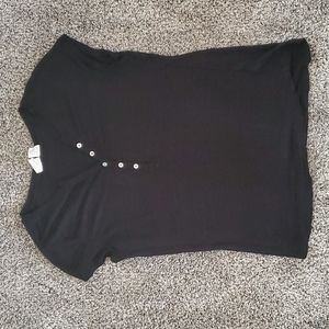 C & C California black 100% linen shirt size large